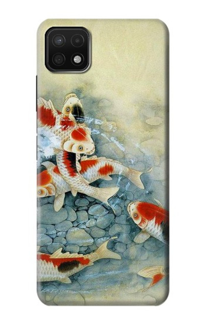 S1654 Koi Carp Fish Art Painting Case For Samsung Galaxy A22 5G