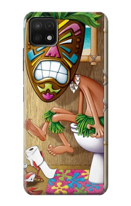 S1702 Tiki Man Toilet Case For Samsung Galaxy A22 5G