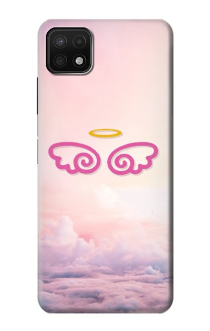 S2514 Cute Angel Wings Case For Samsung Galaxy A22 5G