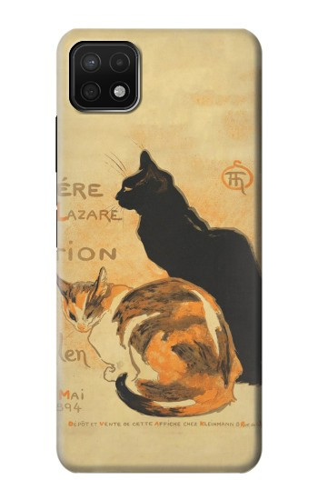 S3229 Vintage Cat Poster Case For Samsung Galaxy A22 5G