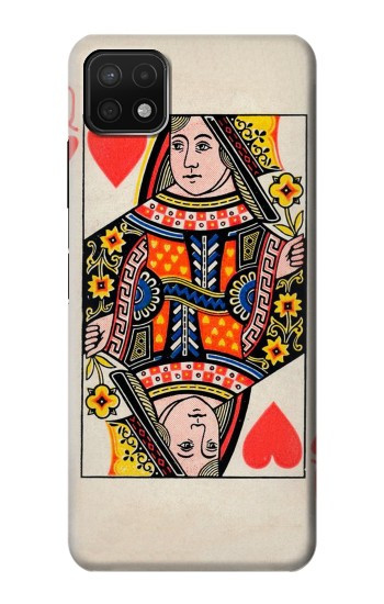 S3429 Queen Hearts Card Case For Samsung Galaxy A22 5G