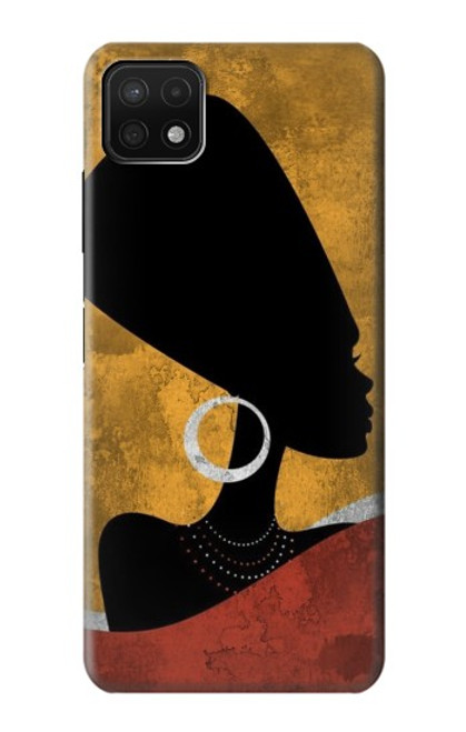 S3453 African Queen Nefertiti Silhouette Case For Samsung Galaxy A22 5G