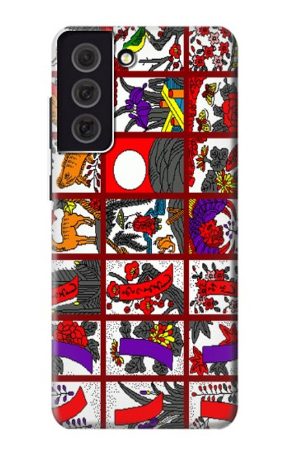 S1923 Hanafuda Japanese Flower Card Case For Samsung Galaxy S21 FE 5G