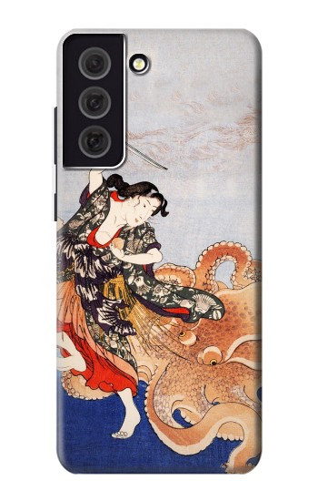 S2496 Japan Art Utagawa Kuniyoshi Tamatori Case For Samsung Galaxy S21 FE 5G