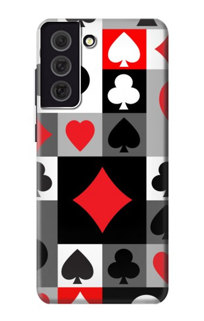 S3463 Poker Card Suit Case For Samsung Galaxy S21 FE 5G
