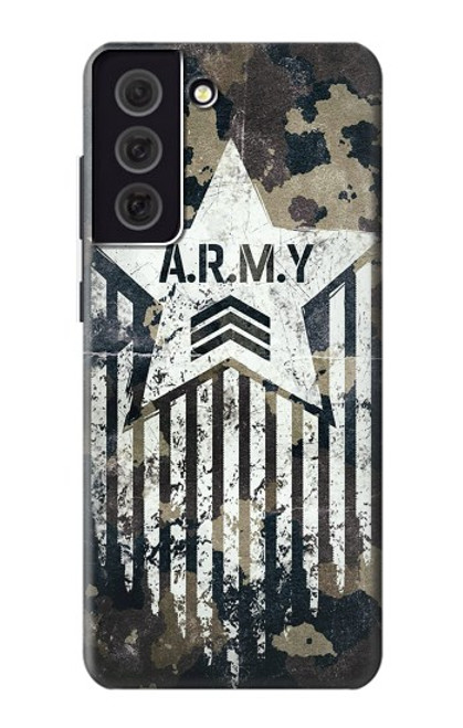 S3666 Army Camo Camouflage Case For Samsung Galaxy S21 FE 5G