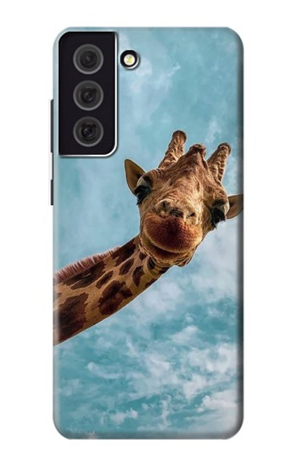 S3680 Cute Smile Giraffe Case For Samsung Galaxy S21 FE 5G