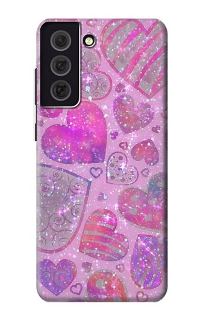 S3710 Pink Love Heart Case For Samsung Galaxy S21 FE 5G