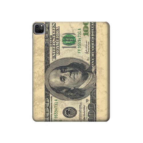 S0702 Money Dollars Hard Case For iPad Pro 12.9 (2022,2021,2020,2018, 3rd, 4th, 5th, 6th)
