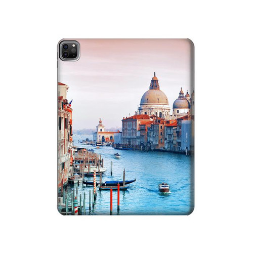 S0982 Beauty of Venice Italy Hard Case For iPad Pro 12.9 (2022,2021,2020,2018, 3rd, 4th, 5th, 6th)
