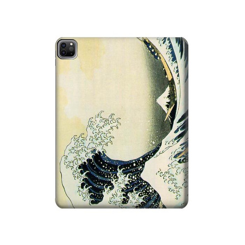 S1040 Hokusai The Great Wave of Kanagawa Hard Case For iPad Pro 12.9 (2022,2021,2020,2018, 3rd, 4th, 5th, 6th)