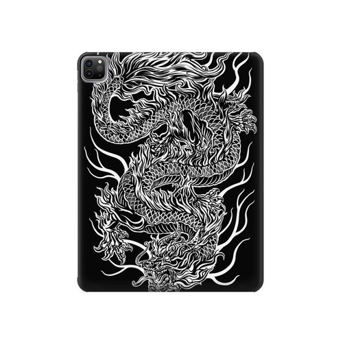 S1943 Dragon Tattoo Hard Case For iPad Pro 12.9 (2022,2021,2020,2018, 3rd, 4th, 5th, 6th)