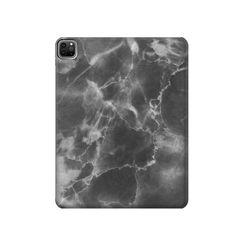 S2526 Black Marble Graphic Printed Hard Case For iPad Pro 12.9 (2022,2021,2020,2018, 3rd, 4th, 5th, 6th)
