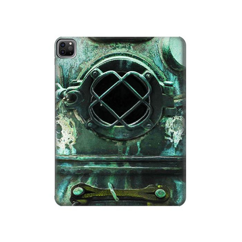 S2632 Antique Vintage Deep Sea Diver Helmet Hard Case For iPad Pro 12.9 (2022, 2021, 2020, 2018), iPad Air 13 (2025, 2024)