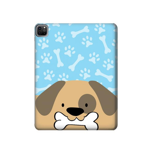 S2669 Cute Dog Paws Bones Cartoon Hard Case For iPad Pro 12.9 (2022,2021,2020,2018, 3rd, 4th, 5th, 6th)