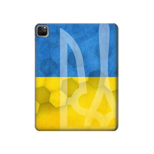 S3006 Ukraine Football Soccer Hard Case For iPad Pro 12.9 (2022,2021,2020,2018, 3rd, 4th, 5th, 6th)