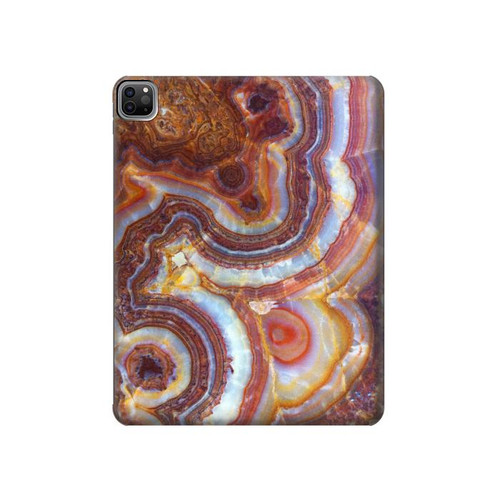 S3034 Colored Marble Texture Printed Hard Case For iPad Pro 12.9 (2022,2021,2020,2018, 3rd, 4th, 5th, 6th)