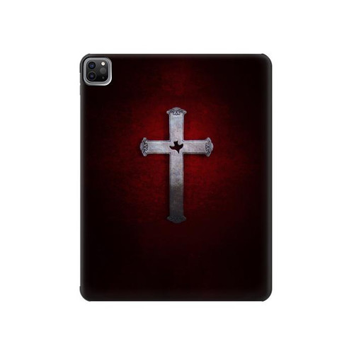 S3160 Christian Cross Hard Case For iPad Pro 12.9 (2022, 2021, 2020, 2018), Air 13 (2024)