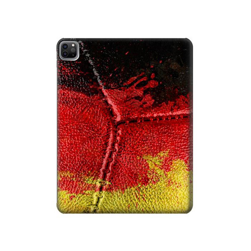 S3303 Germany Flag Vintage Football Graphic Hard Case For iPad Pro 12.9 (2022,2021,2020,2018, 3rd, 4th, 5th, 6th)
