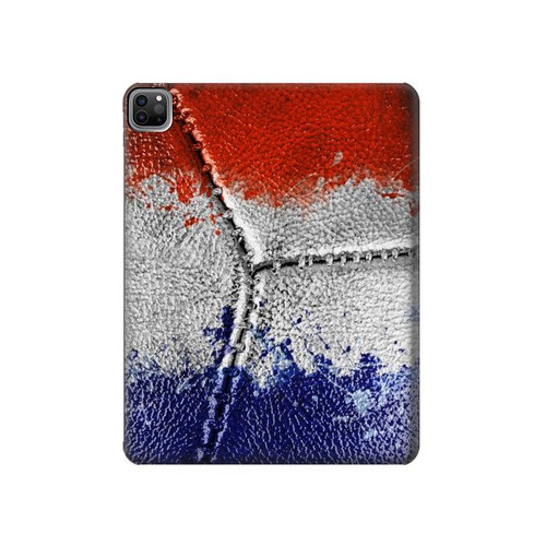 S3304 France Flag Vintage Football Graphic Hard Case For iPad Pro 12.9 (2022,2021,2020,2018, 3rd, 4th, 5th, 6th)