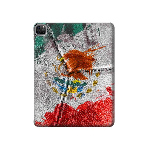 S3314 Mexico Flag Vinatage Football Graphic Hard Case For iPad Pro 12.9 (2022, 2021, 2020, 2018), Air 13 (2024)