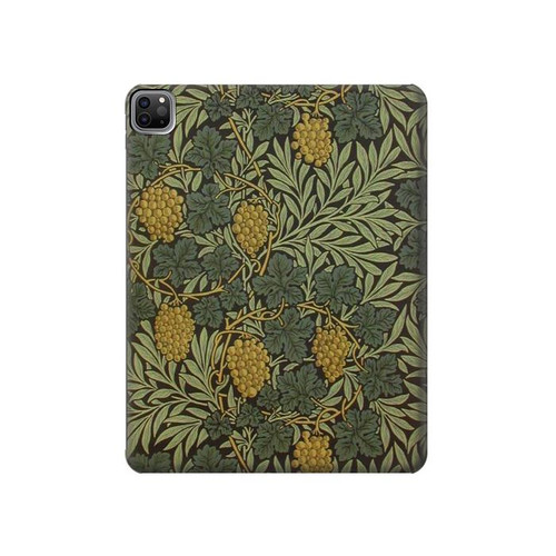 S3662 William Morris Vine Pattern Hard Case For iPad Pro 12.9 (2022,2021,2020,2018, 3rd, 4th, 5th, 6th)