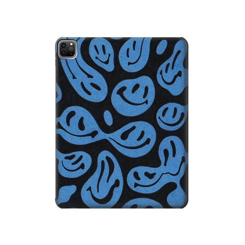 S3679 Cute Ghost Pattern Hard Case For iPad Pro 12.9 (2022, 2021, 2020, 2018), Air 13 (2024)