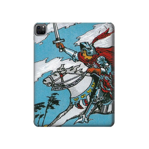 S3731 Tarot Card Knight of Swords Hard Case For iPad Pro 12.9 (2022,2021,2020,2018, 3rd, 4th, 5th, 6th)