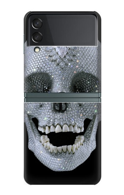 S1286 Diamond Skull Case For Samsung Galaxy Z Flip 3 5G