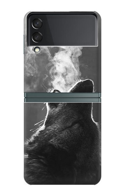 S3505 Wolf Howling Case For Samsung Galaxy Z Flip 3 5G