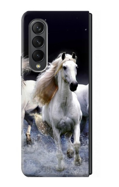 S0246 White Horse Case For Samsung Galaxy Z Fold 3 5G
