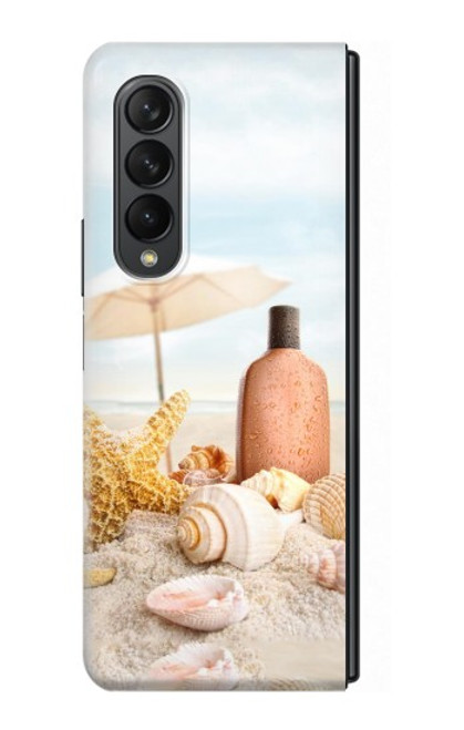 S1425 Seashells on The Beach Case For Samsung Galaxy Z Fold 3 5G