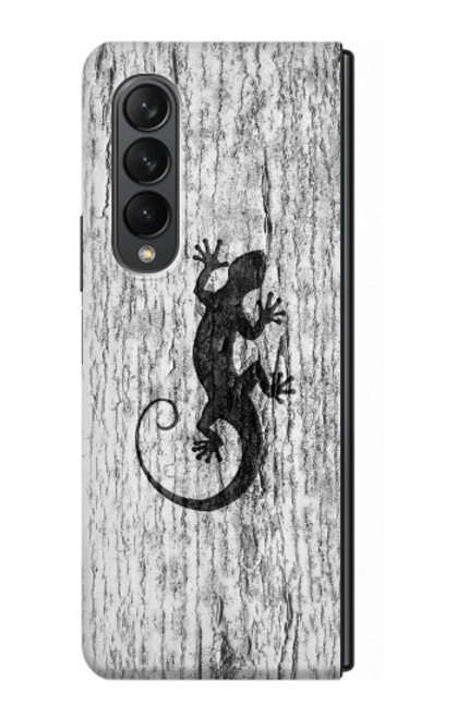 S2446 Gecko Wood Graphic Printed Case For Samsung Galaxy Z Fold 3 5G