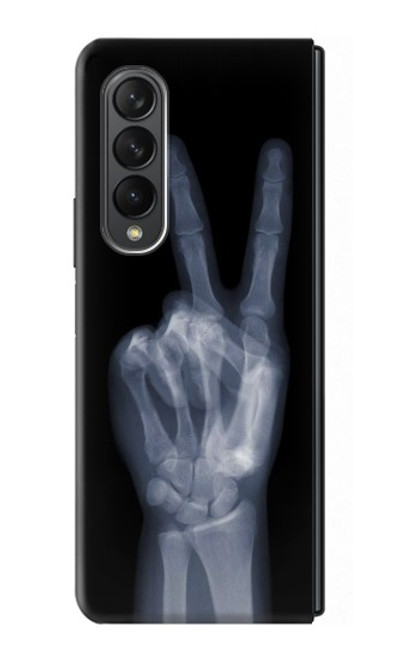 S3101 X-ray Peace Sign Fingers Case For Samsung Galaxy Z Fold 3 5G