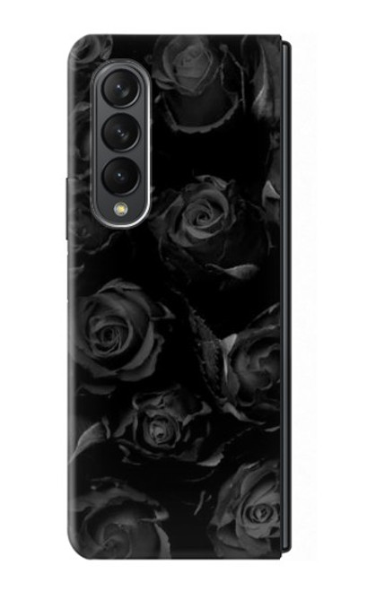 S3153 Black Roses Case For Samsung Galaxy Z Fold 3 5G