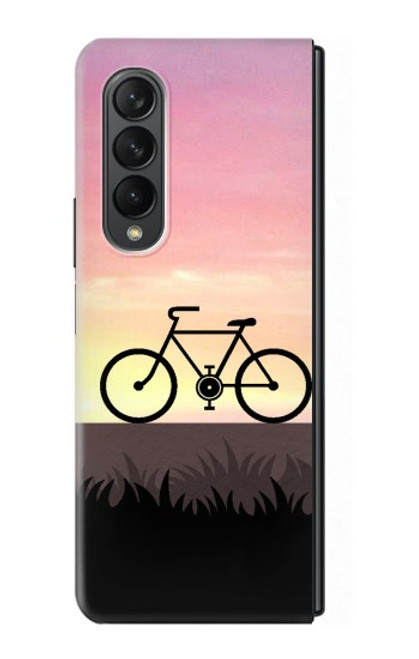 S3252 Bicycle Sunset Case For Samsung Galaxy Z Fold 3 5G