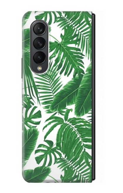 S3457 Paper Palm Monstera Case For Samsung Galaxy Z Fold 3 5G