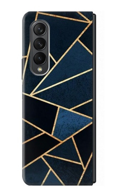 S3479 Navy Blue Graphic Art Case For Samsung Galaxy Z Fold 3 5G