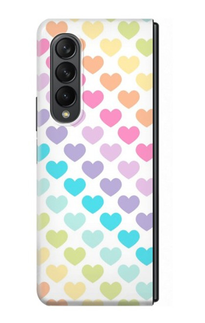 S3499 Colorful Heart Pattern Case For Samsung Galaxy Z Fold 3 5G
