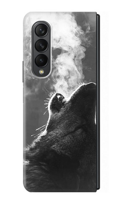 S3505 Wolf Howling Case For Samsung Galaxy Z Fold 3 5G