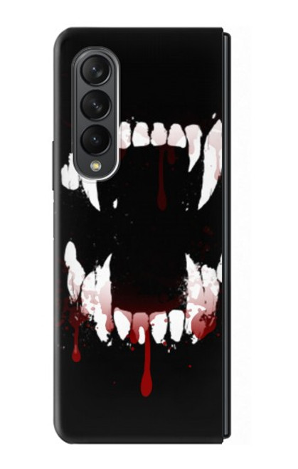 S3527 Vampire Teeth Bloodstain Case For Samsung Galaxy Z Fold 3 5G