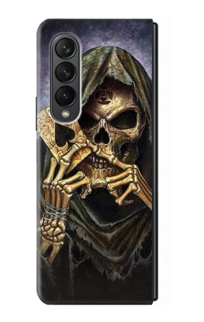 S3594 Grim Reaper Wins Poker Case For Samsung Galaxy Z Fold 3 5G