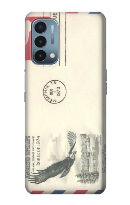 S3551 Vintage Airmail Envelope Art Case For OnePlus Nord N200 5G