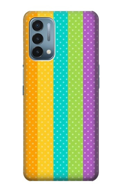 S3678 Colorful Rainbow Vertical Case For OnePlus Nord N200 5G
