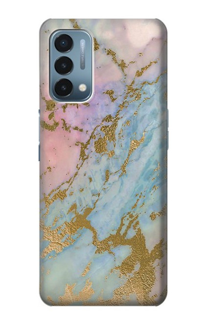 S3717 Rose Gold Blue Pastel Marble Graphic Printed Case For OnePlus Nord N200 5G