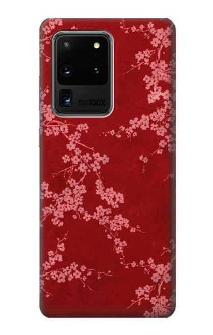 S3817 Red Floral Cherry blossom Pattern Case For Samsung Galaxy S20 Ultra