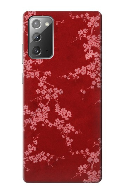 S3817 Red Floral Cherry blossom Pattern Case For Samsung Galaxy Note 20