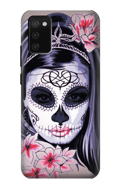 S3821 Sugar Skull Steam Punk Girl Gothic Case For Samsung Galaxy A02s, Galaxy M02s