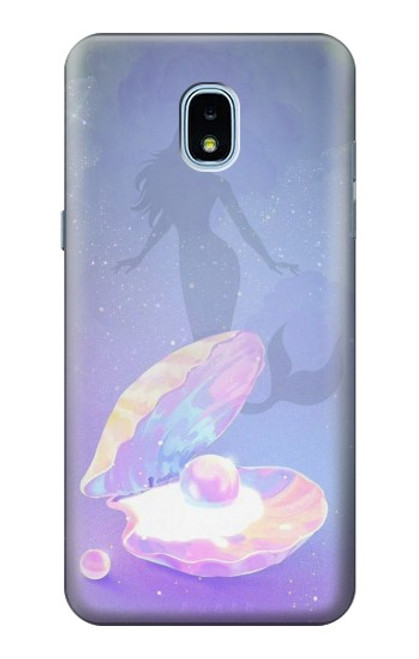 S3823 Beauty Pearl Mermaid Case For Samsung Galaxy J3 (2018), J3 Star, J3 V 3rd Gen, J3 Orbit, J3 Achieve, Express Prime 3, Amp Prime 3