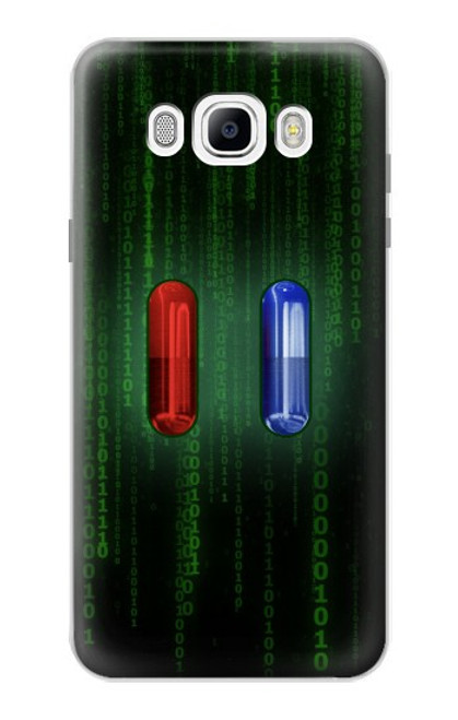 S3816 Red Pill Blue Pill Capsule Case For Samsung Galaxy J7 (2016)